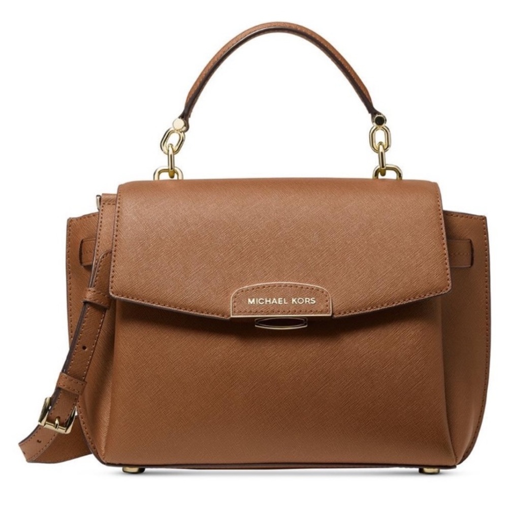 MICHAEL Michael Kors Tan / Brown Rochelle Top Handle Satchel Handbag